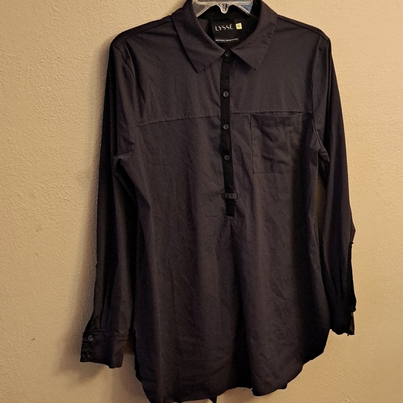 Lysse Tops - Lysse long sleeve women's shirt.  Dark gray.  M